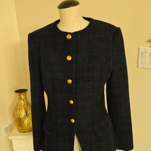 Commense Blue Blazer with Gold Buttons